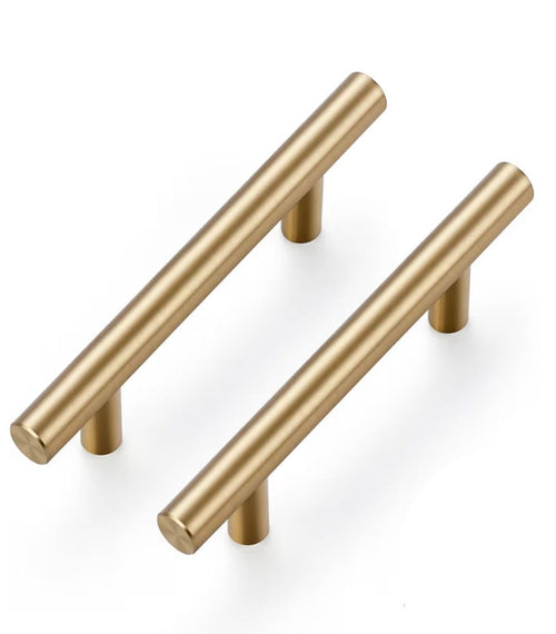 BRUSHED BRONZE STAINLESS STEEL T-BAR HANDLE 5/6/7" LENGTH