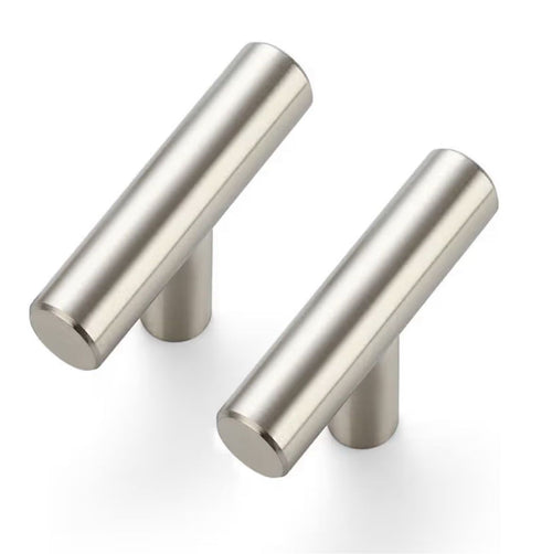 BRUSHED STAINLESS STEEL T-BAR KNOB 2" LENGTH