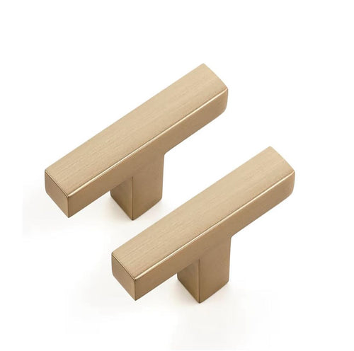 BRUSHED BRONZE STAINLESS STEEL SQUARE KNOB 2" LENGTH