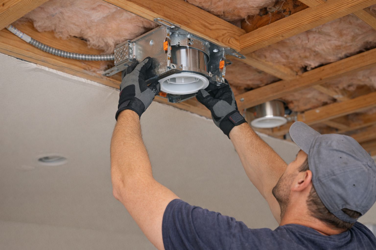 Install 6" Recessed Light To New Location (Including Light Fixture and Rough Material)