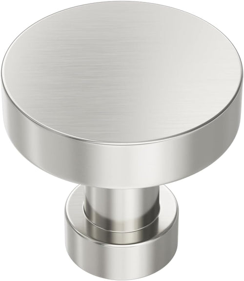 BRUSHED STAINLESS STEEL ROUND KNOB 1.2" LENGTH