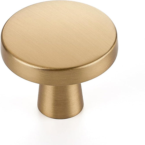 BRUSHED BRONZE STAINLESS STEEL ROUND KNOB 1.5" LENGTH